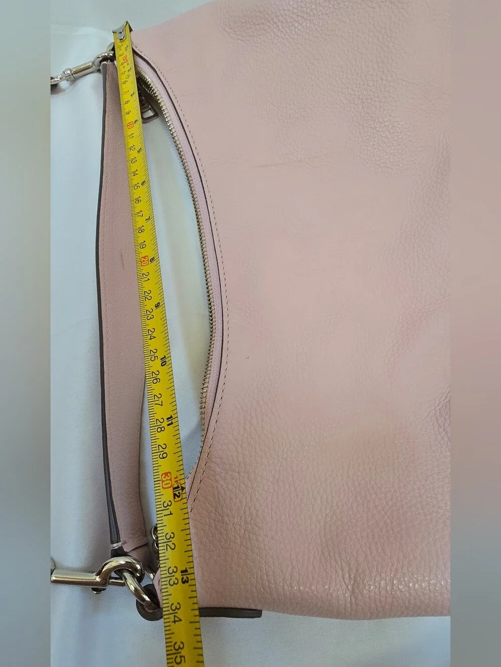 Coach Celeste Pink Ruby Pebbled Leather Convertible Hobo F36628